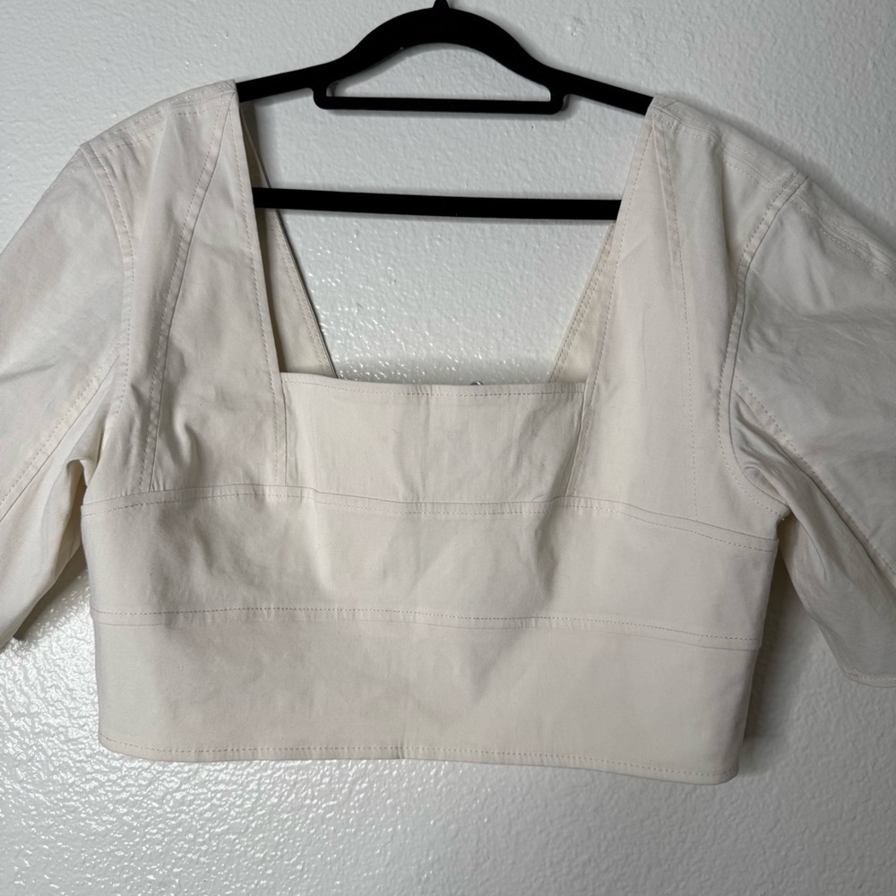 A.L.C. Linen Blend Gianna Top size 12 - Picture 6 of 12
